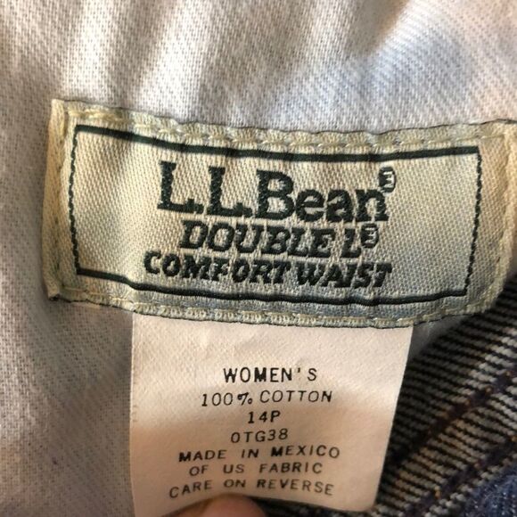 LL Bean Double Comfort Waist Womens Jeans 14P - Picture 12 of 15